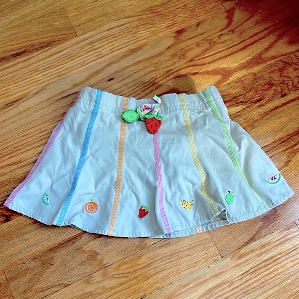 Vintage Gymboree Tutti Fruity Fruit Skater Skirt
